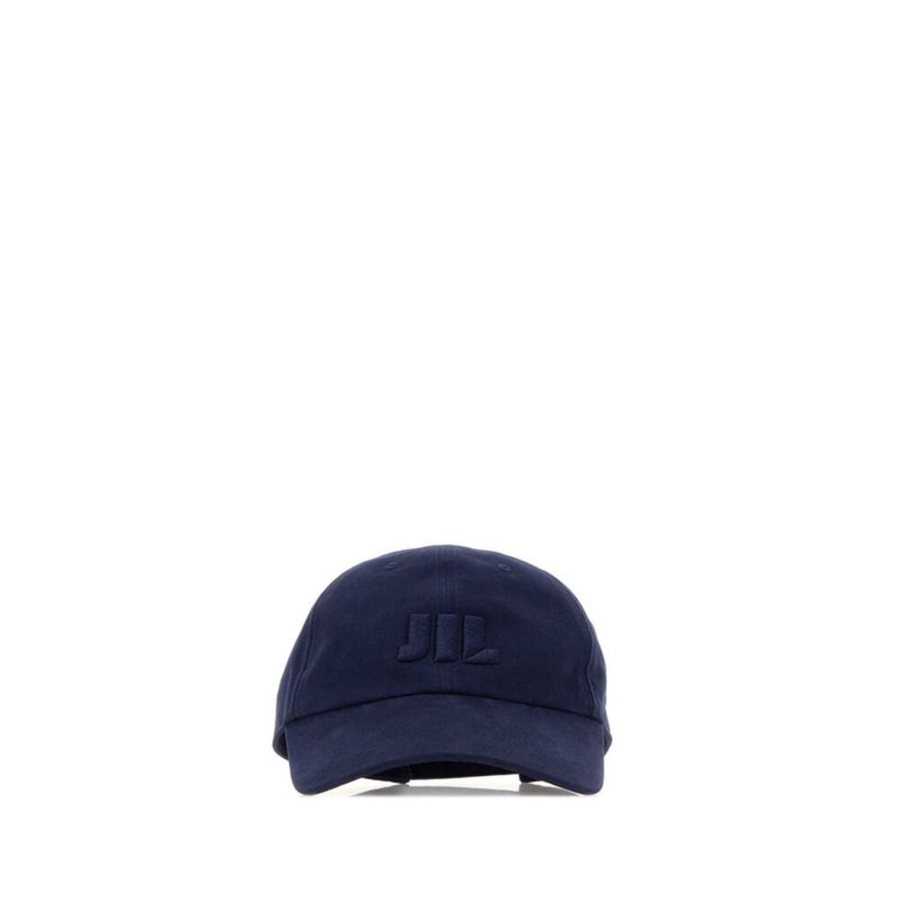 Jil Sander Men Navy Blue Twill Baseball Cap